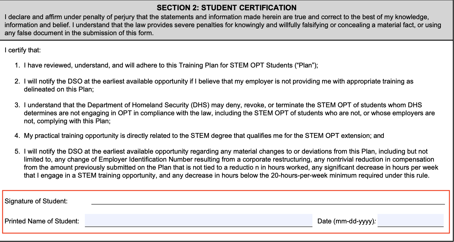 STEM OPT Extension - How to Fill out Form I-983?